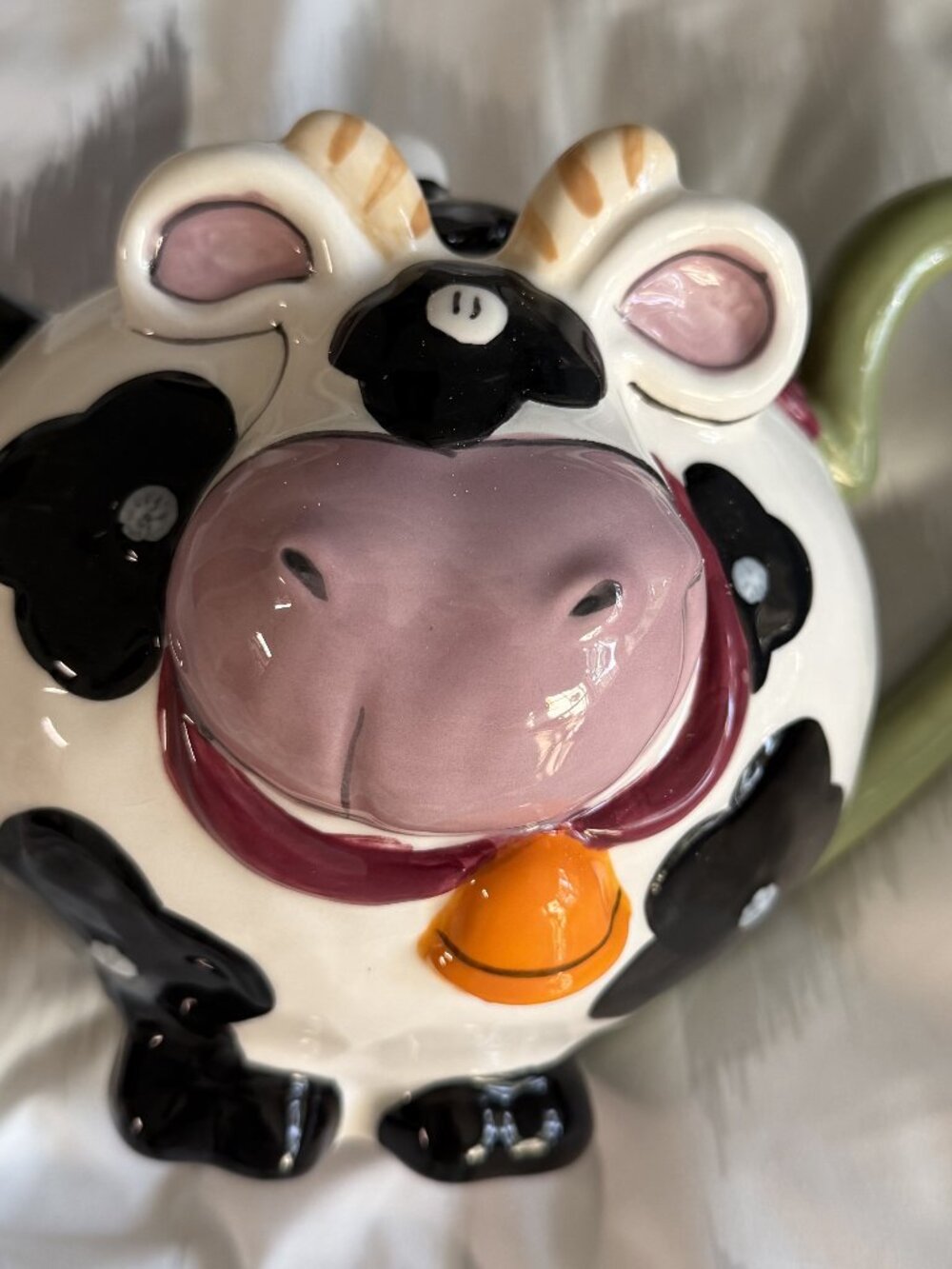 Blue Sky Clayworks Cow Teapot